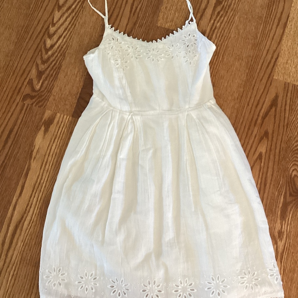 Old Navy White Eyelet Spaghetti-Strap Dress